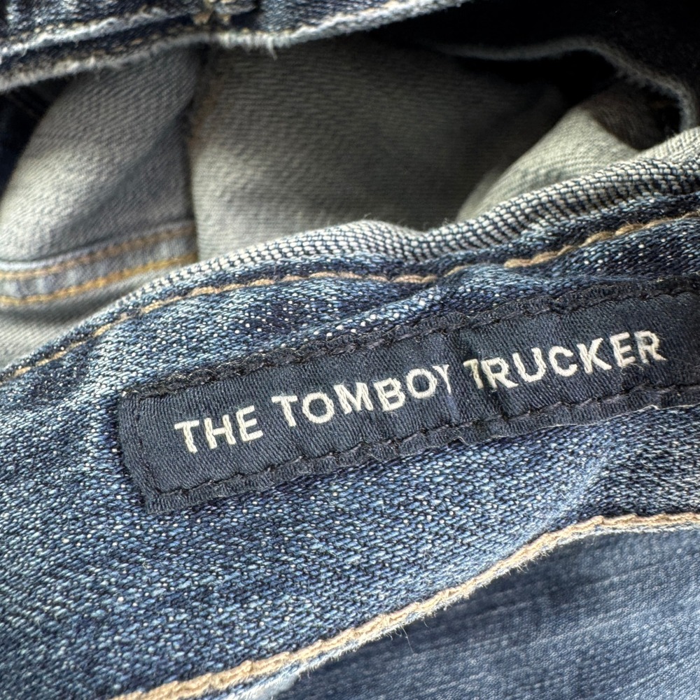 Lucky Brand Tomboy Trucker Women XL Blue Denim Jean Jacket Outerwear Casual - Picture 7 of 10